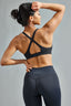 sports bra black glow in the dark back look