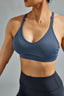 sports bra blue front look