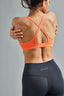 sports bra neon orange back look